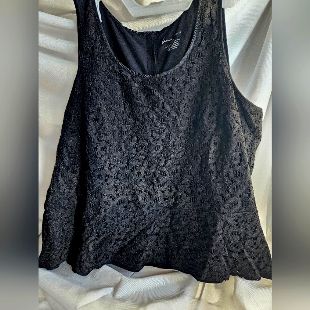 Lane Bryant Lace Peplum Shirt Size 18w